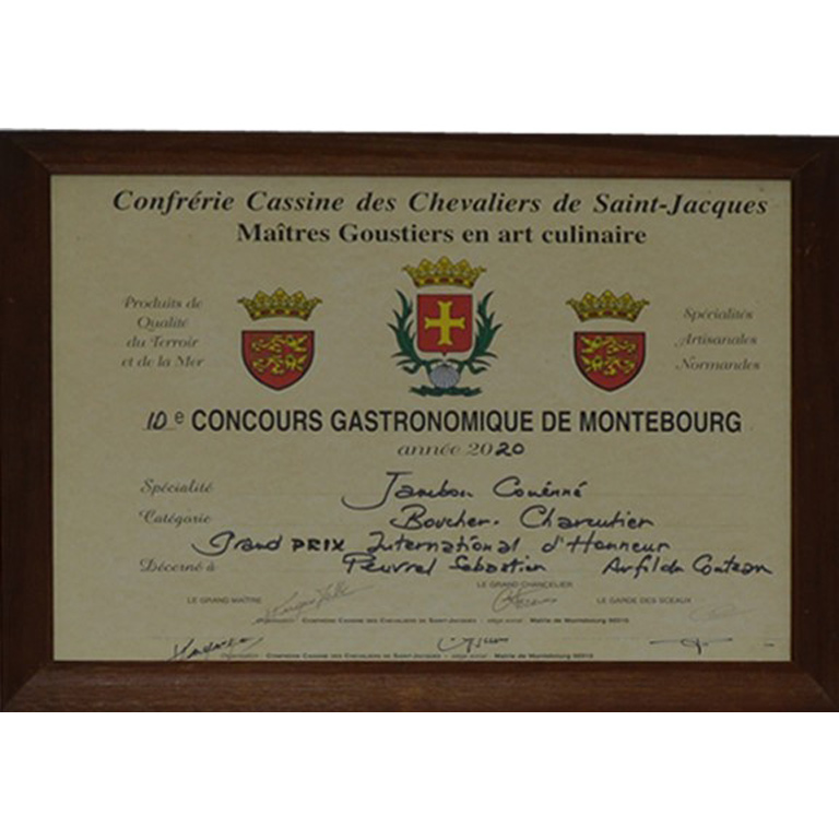 jambon couenne diplome